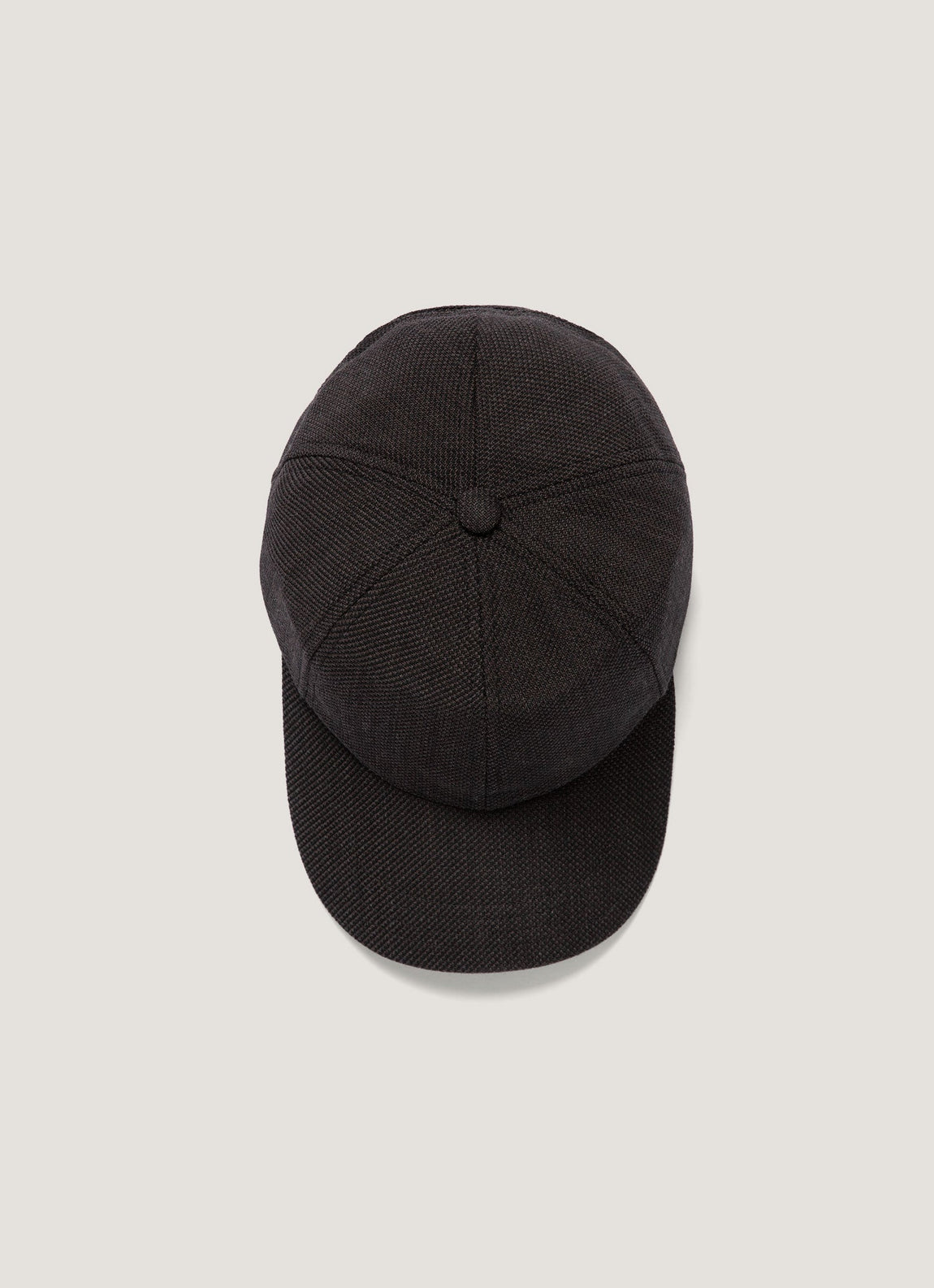 Men's Textured Wool Cap in Truffle