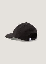 Men's Textured Wool Cap in Truffle