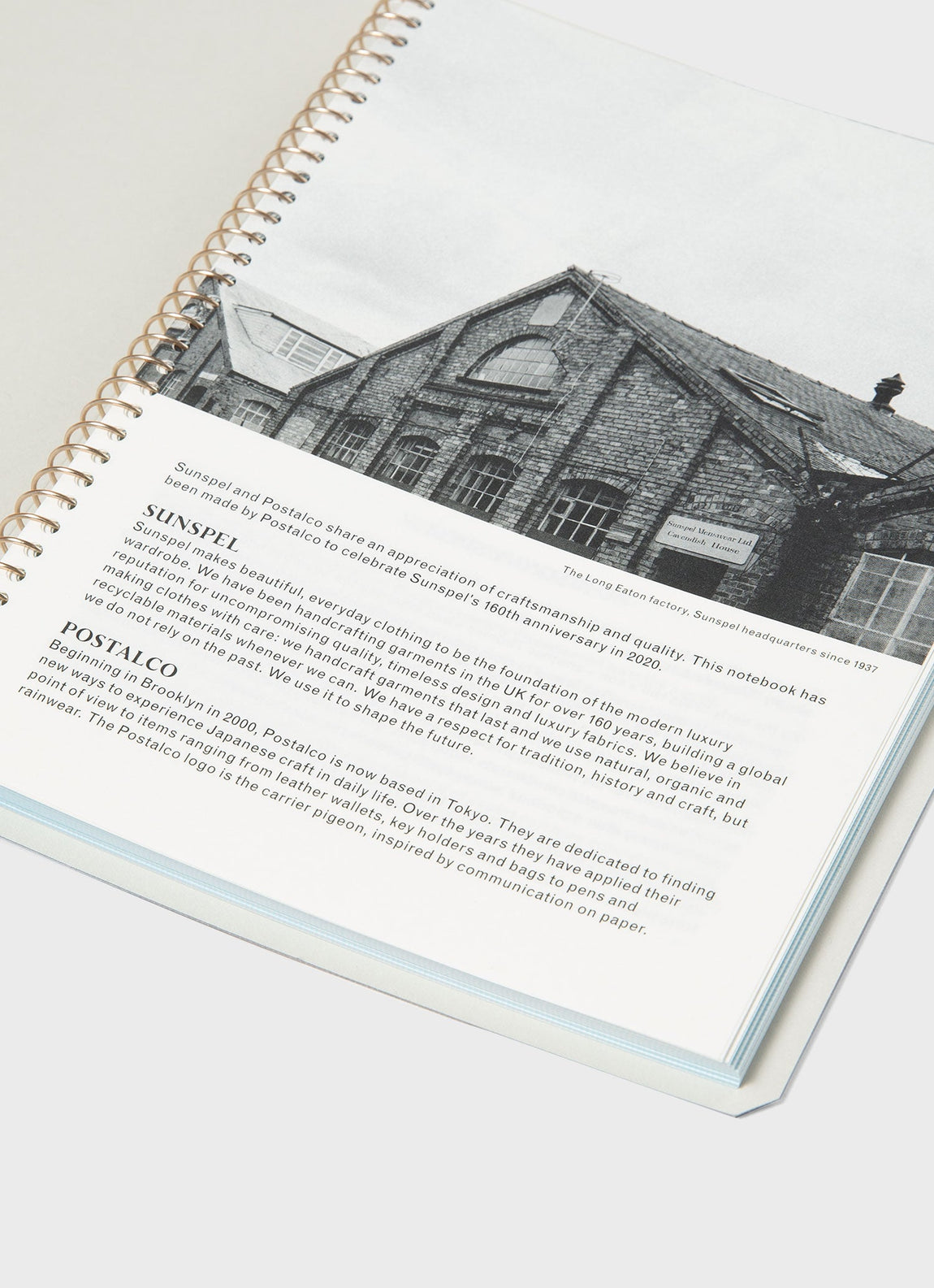 Postalco for Sunspel Notebook in Grey Melange