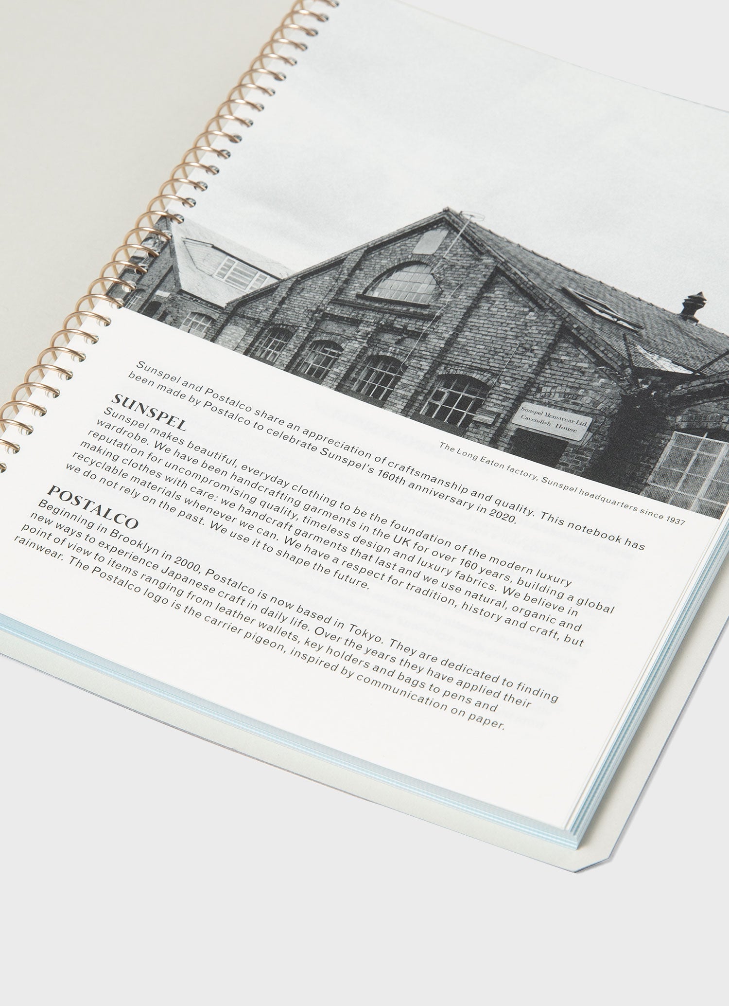 Postalco for Sunspel Notebook in Grey Melange