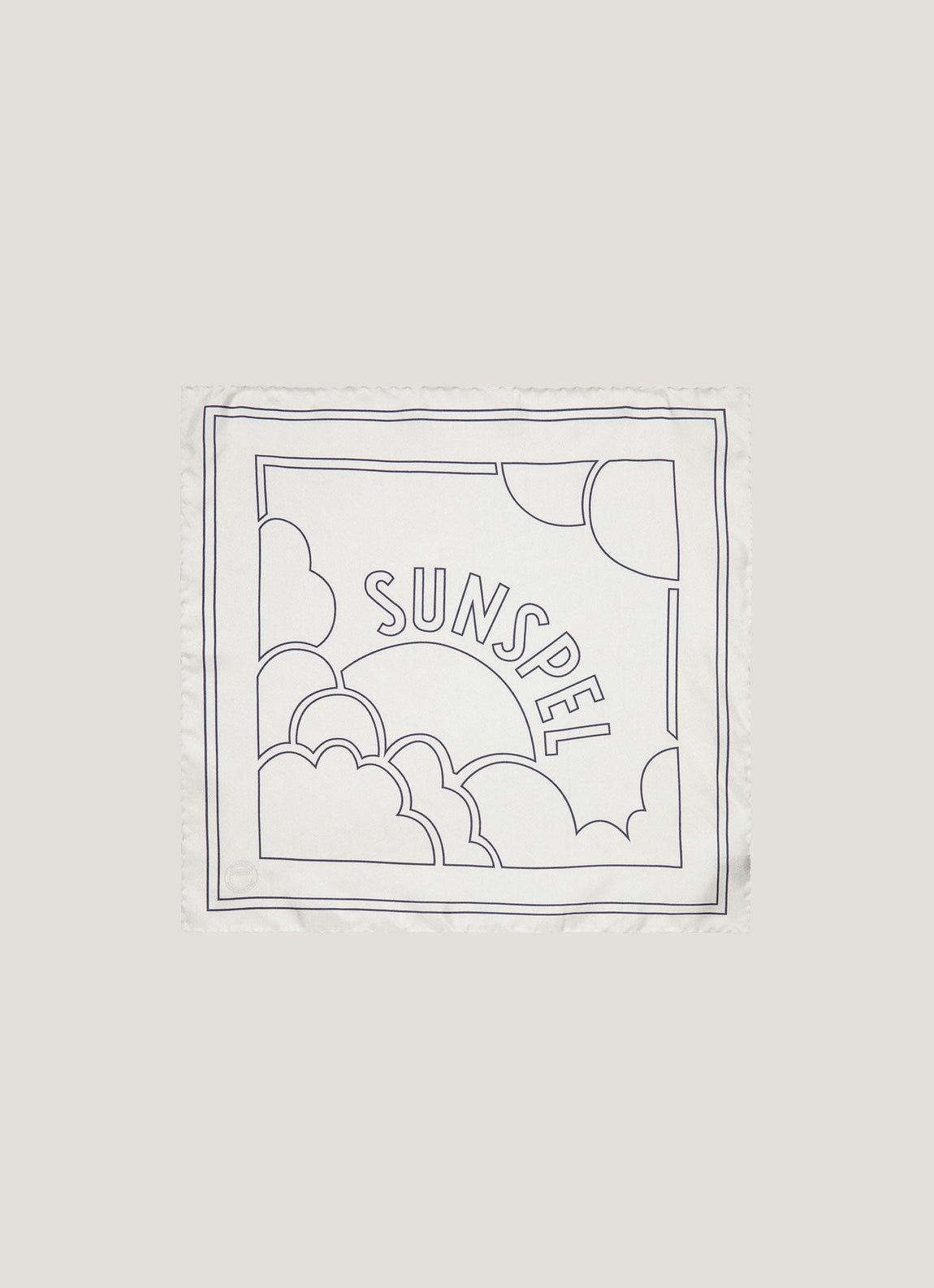 Silk Pocket Square in Ecru