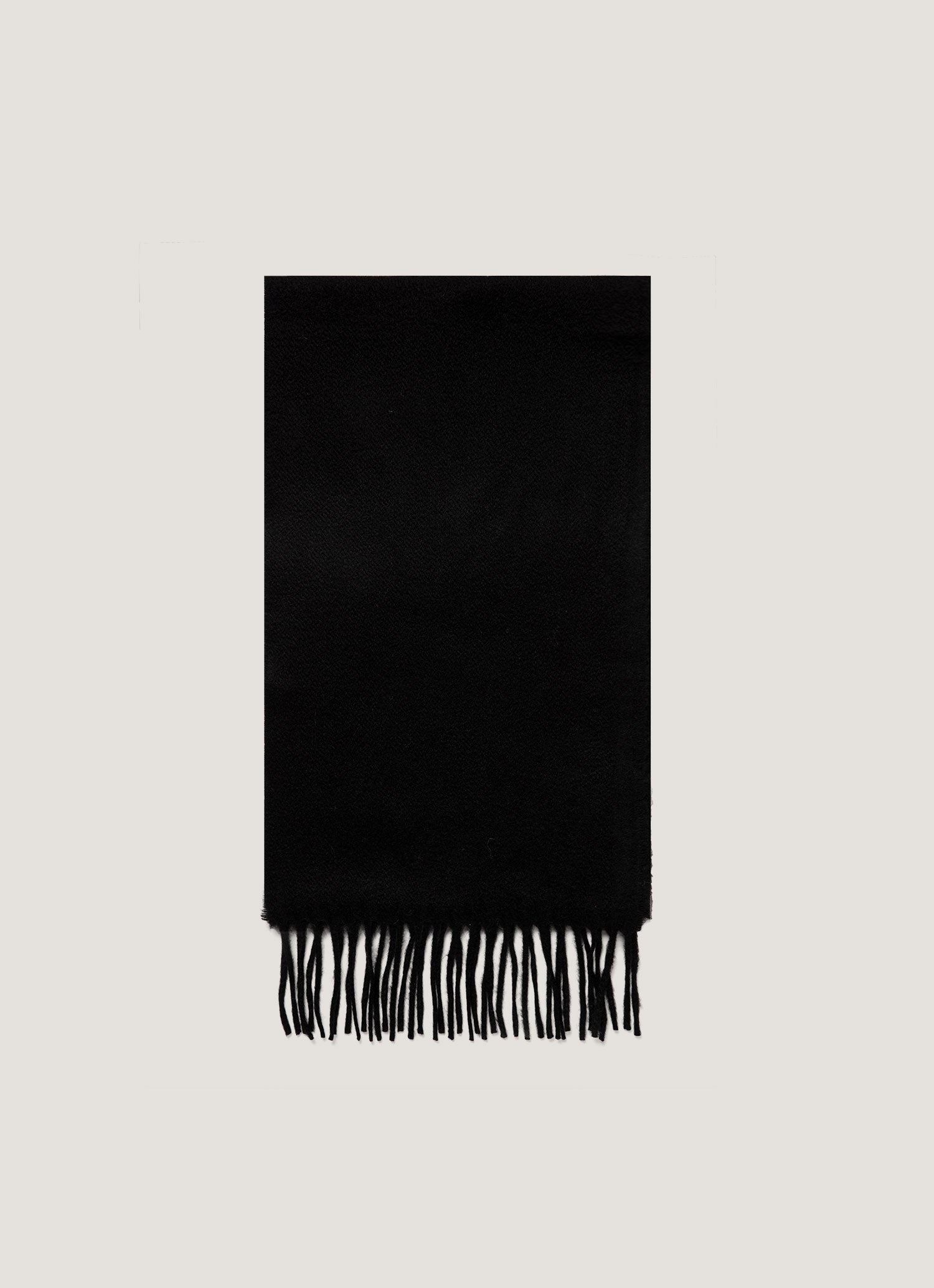 Cashmere Woven Scarf in Black