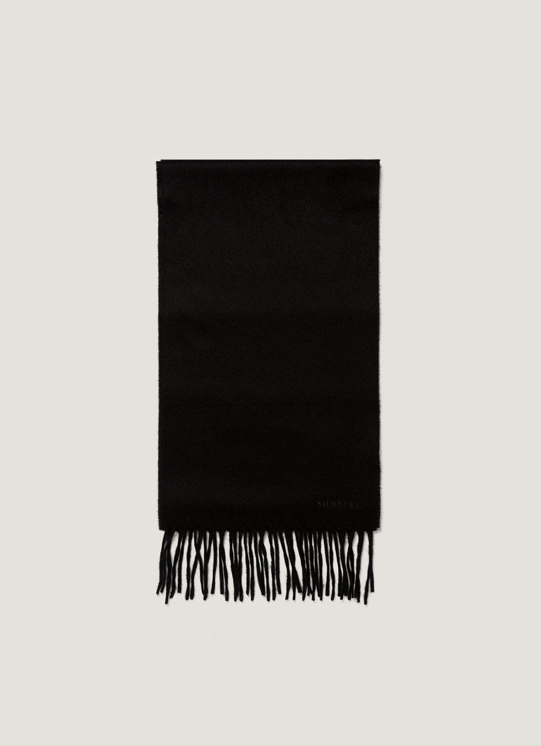 Men's Cashmere Scarf in Black
