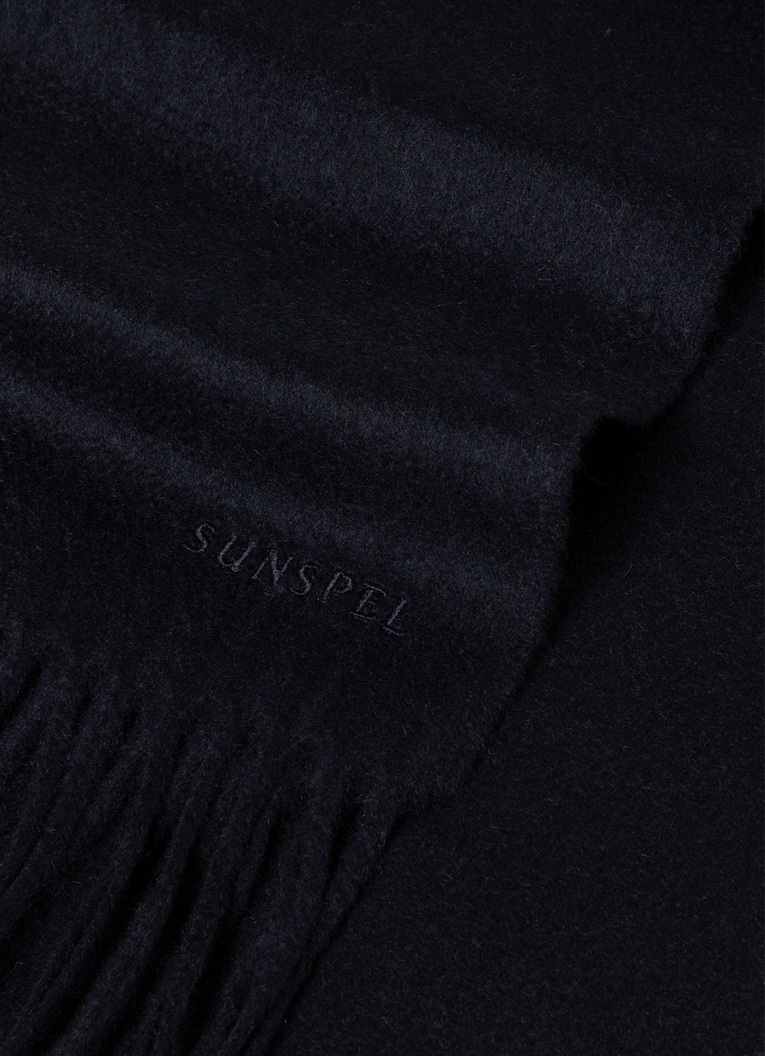 Men's Cashmere Scarf in Navy