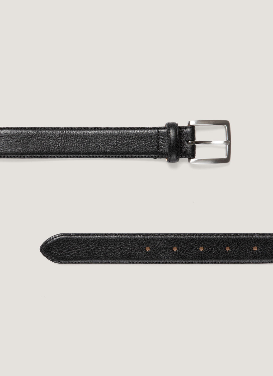 Men's Smart Leather Belt in Black