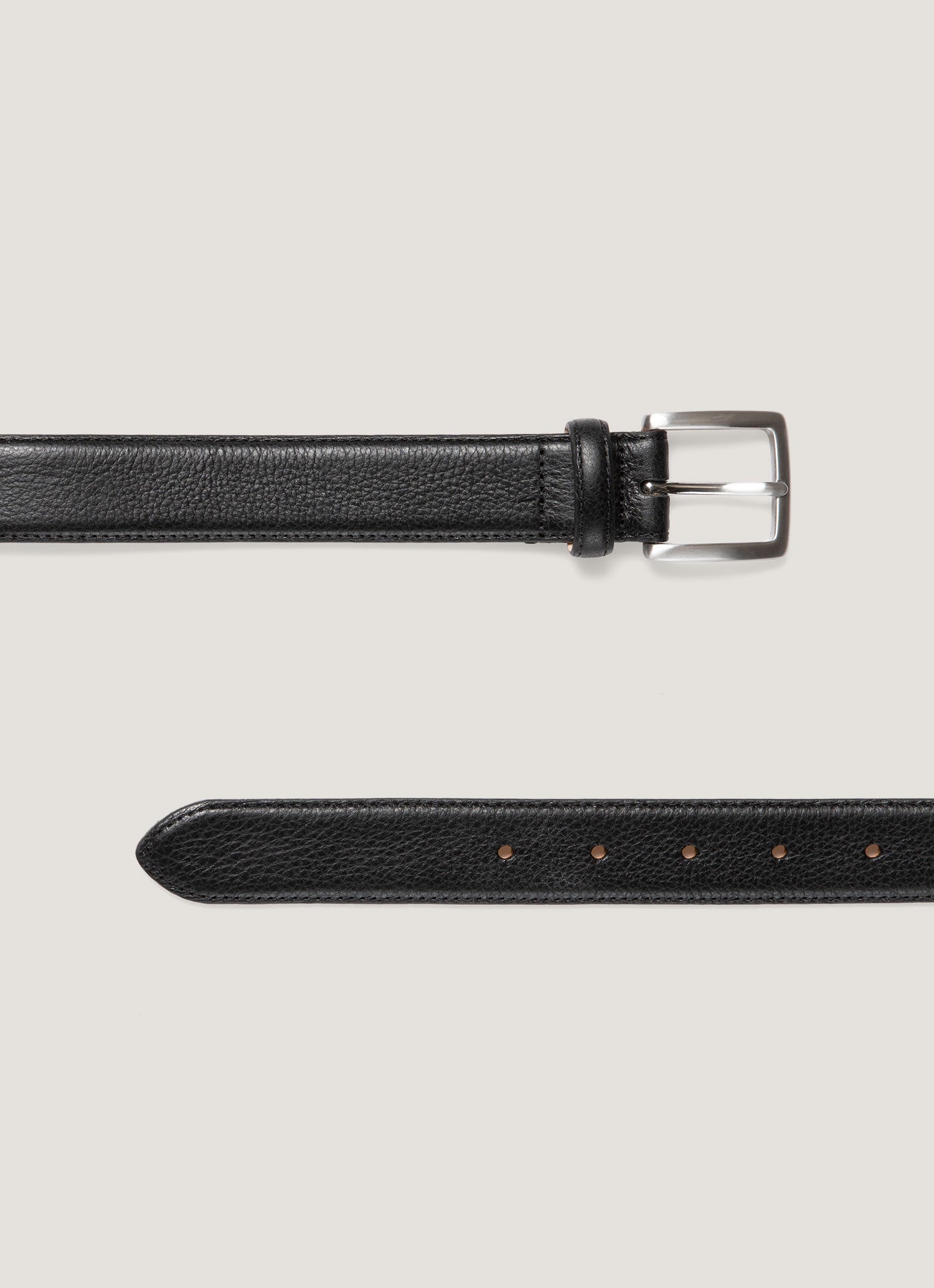 Men's Smart Leather Belt in Black