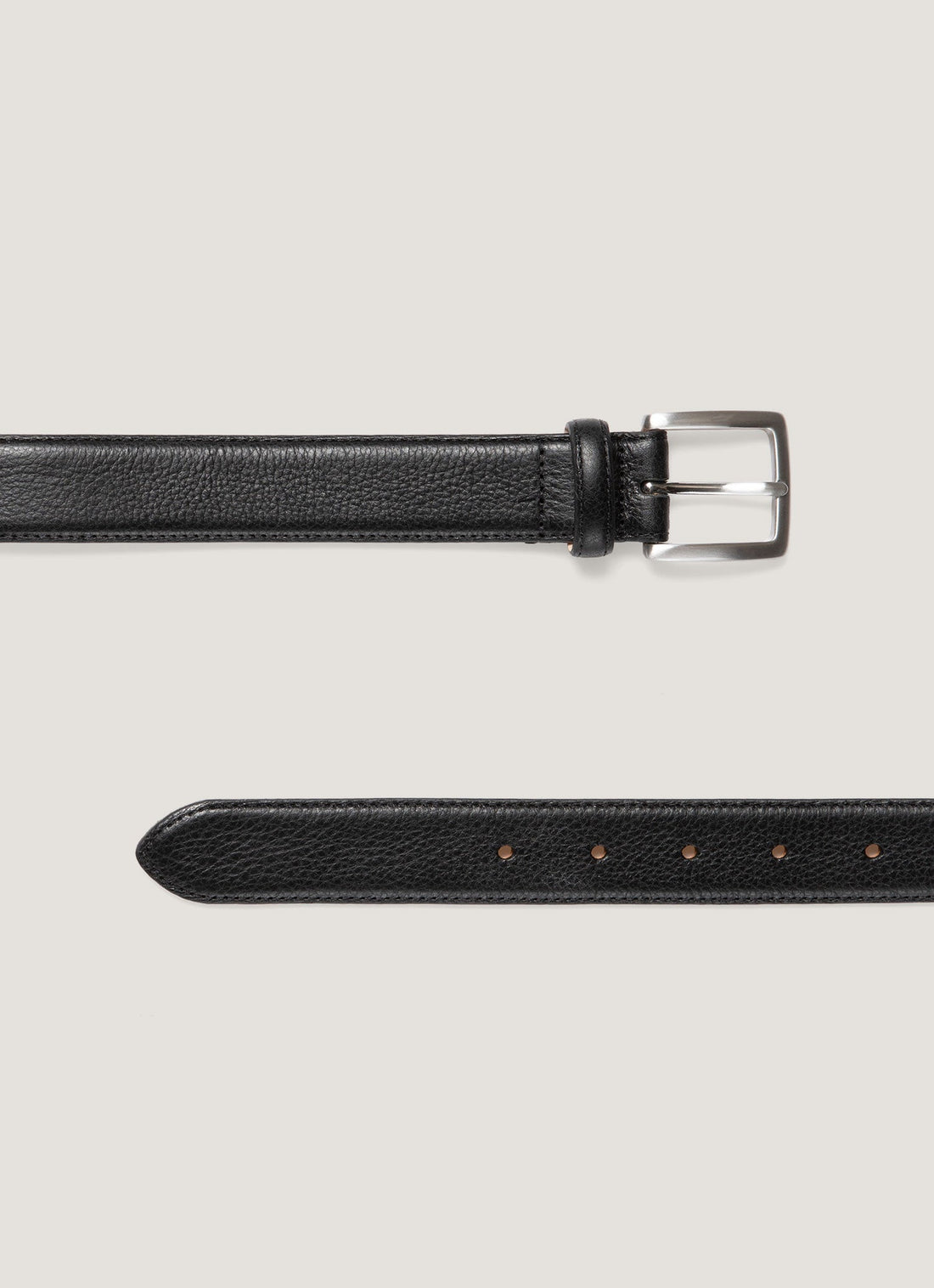 Men's Smart Leather Belt in Black