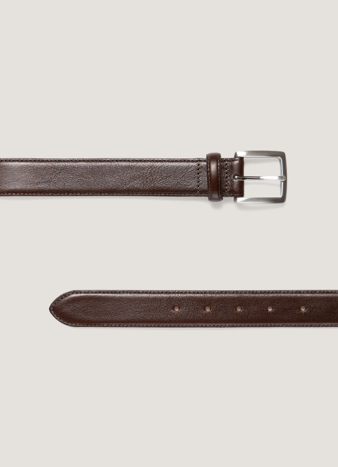 Men's Smart Leather Belt in Brown