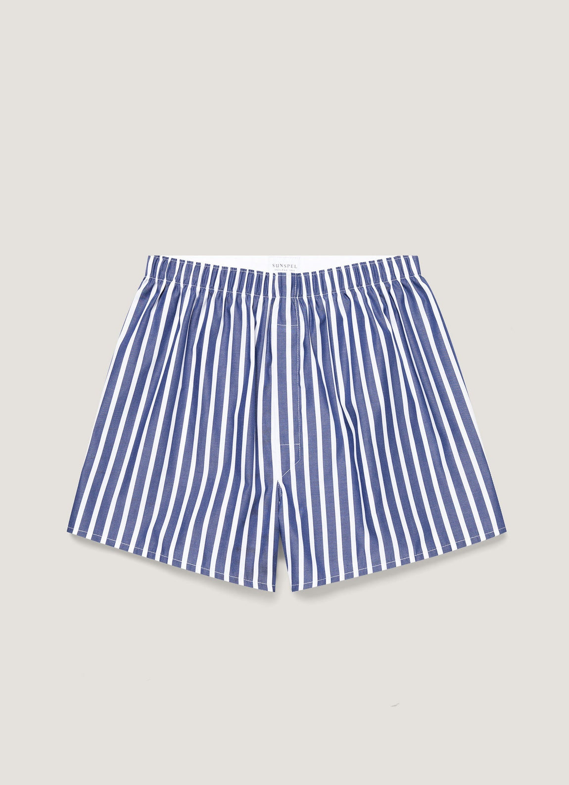 Men's Classic Boxer Short in Navy/White