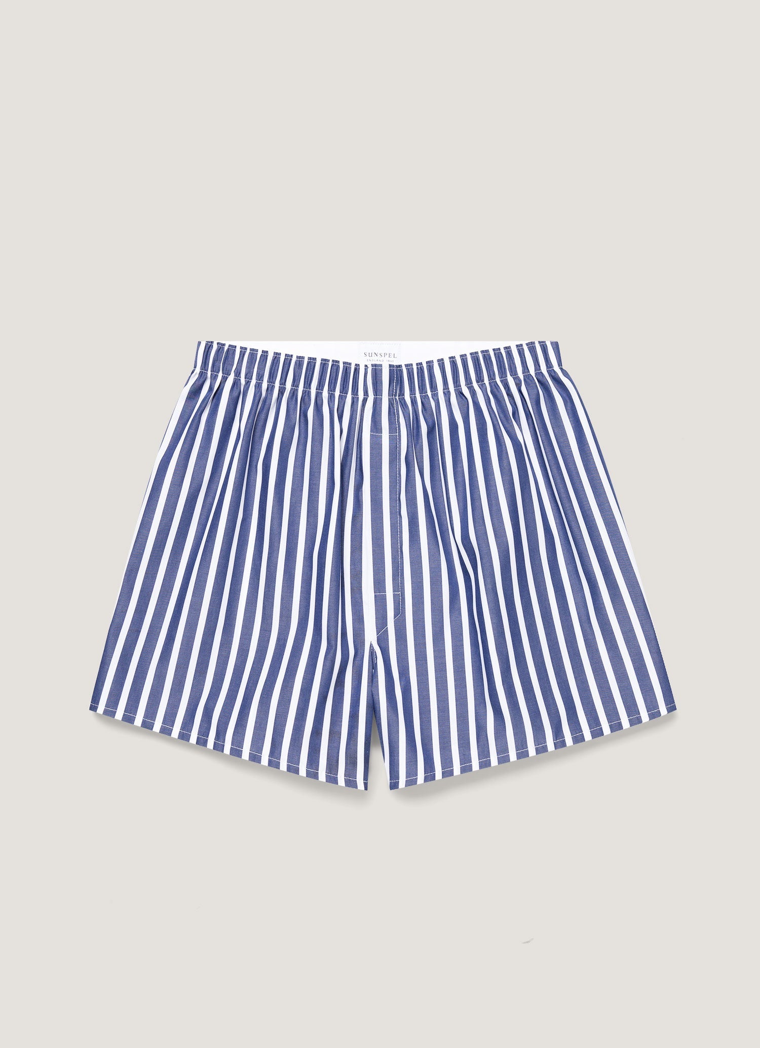 Men's Classic Boxer Short in Navy/White