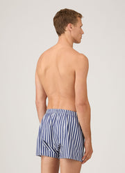 Men's Classic Boxer Short in Navy/White