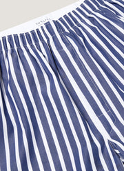Men's Classic Boxer Short in Navy/White