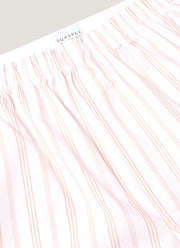 Men's Classic Boxer Shorts in Pale Pink Stripe