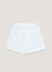 Men's Classic Boxer Short in Sky Blue/White