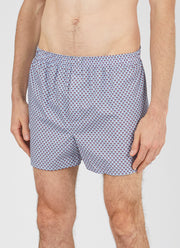 Men's Liberty Print Boxer Shorts in Blue Flower