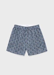 Men's Liberty Print Boxer Shorts in Blue Orchard