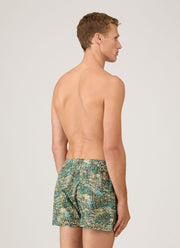 Men's Classic Boxer Shorts in Liberty Fabric in Hillside Green