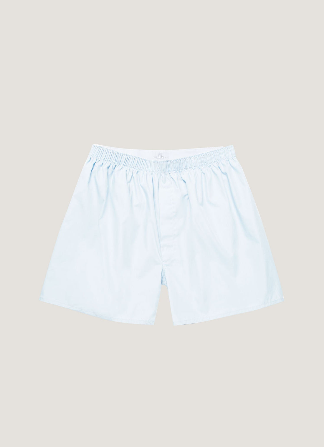 Men's Long Cut Classic Boxer Shorts in Plain Blue