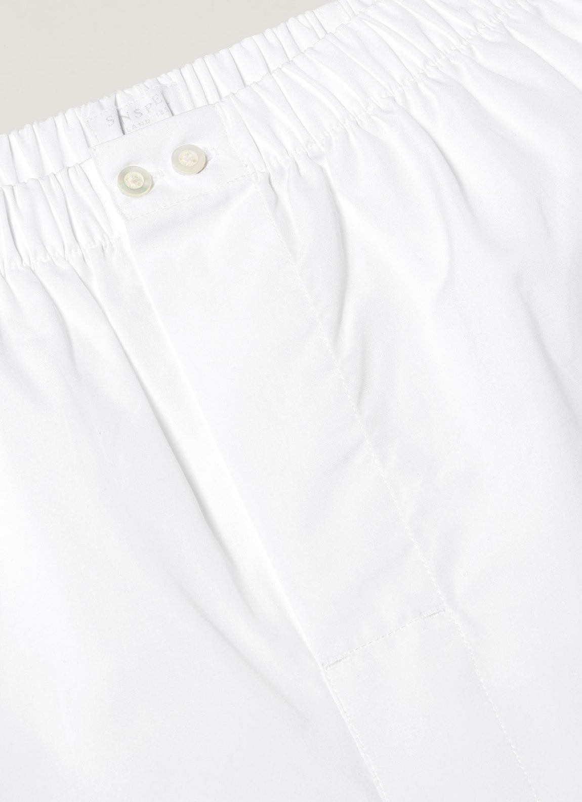 Men's Sea Island Cotton Boxer Short in White