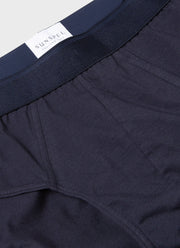 Men's Stretch Cotton Briefs in Navy