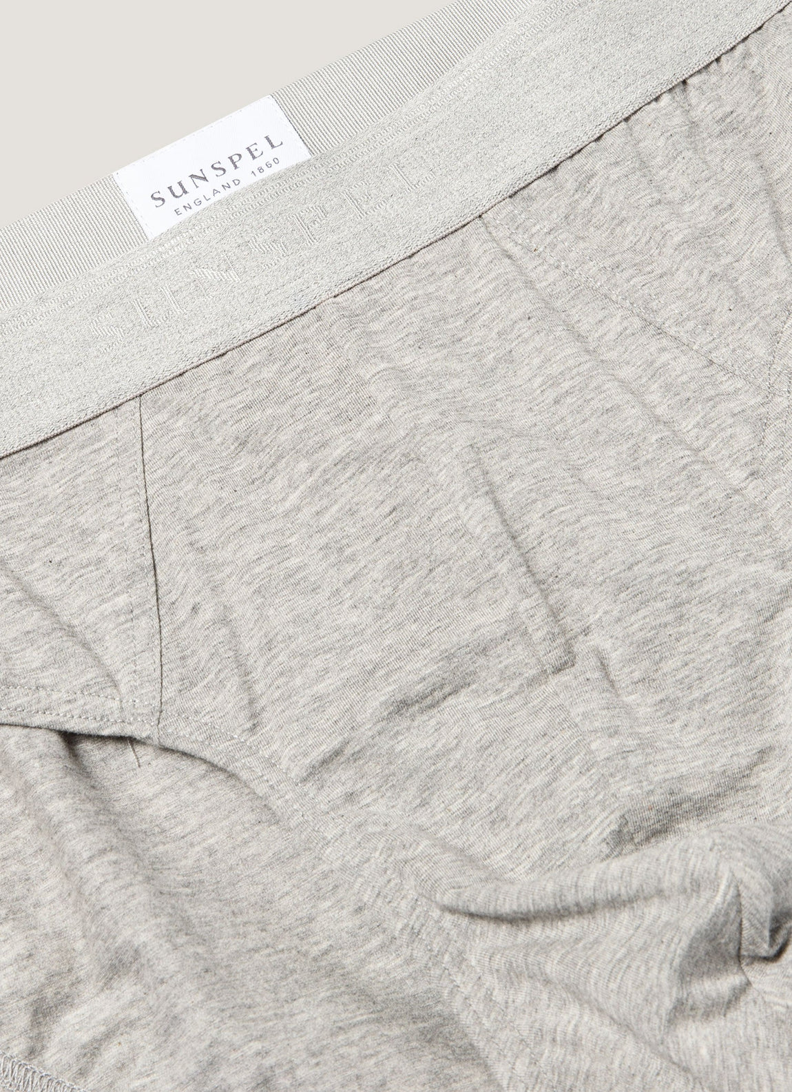 Men's Stretch Cotton Briefs in Grey Melange