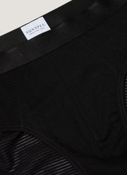 Men's Cellular Cotton Briefs in Black