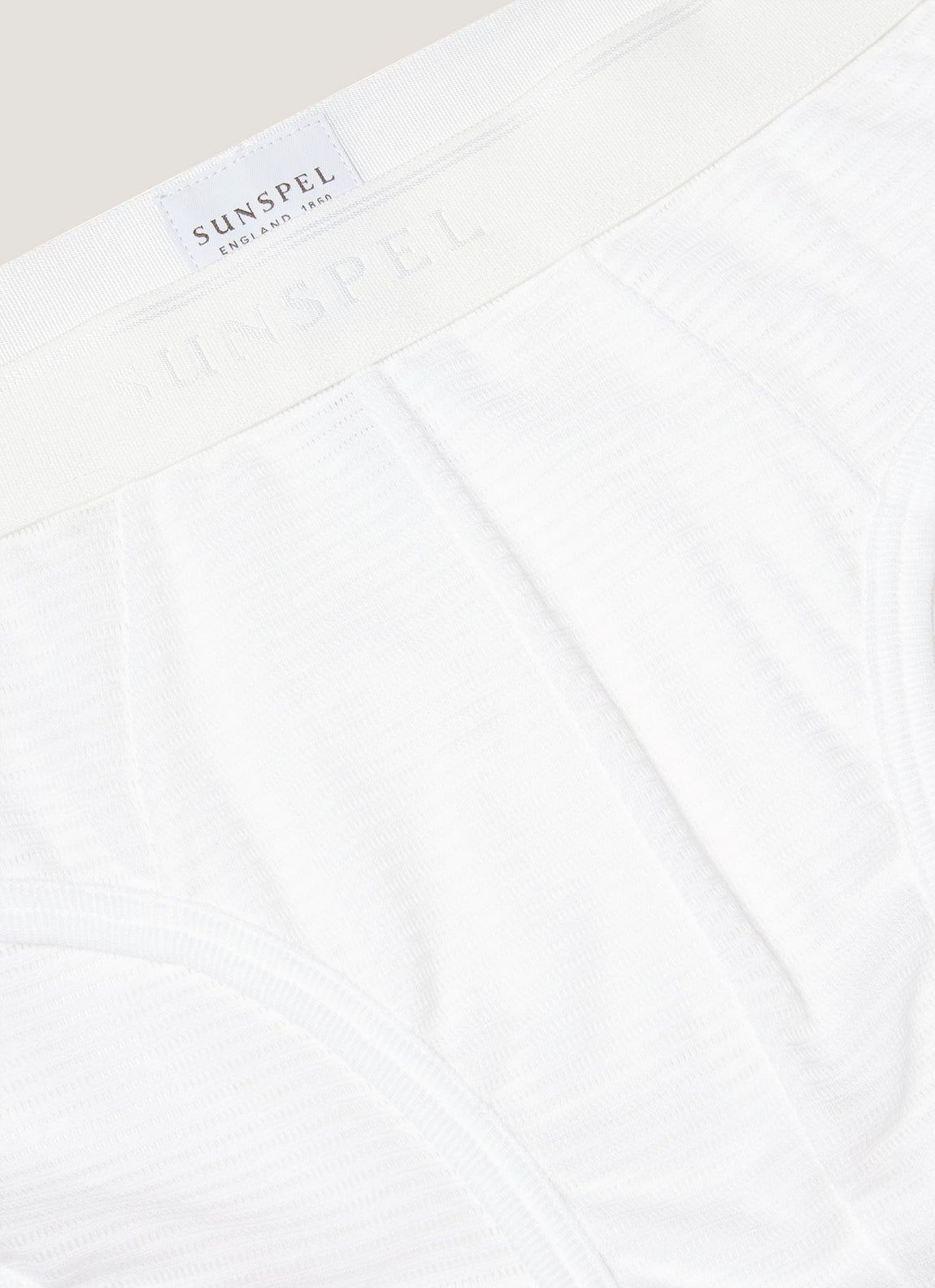 Men's Cellular Cotton Briefs in White