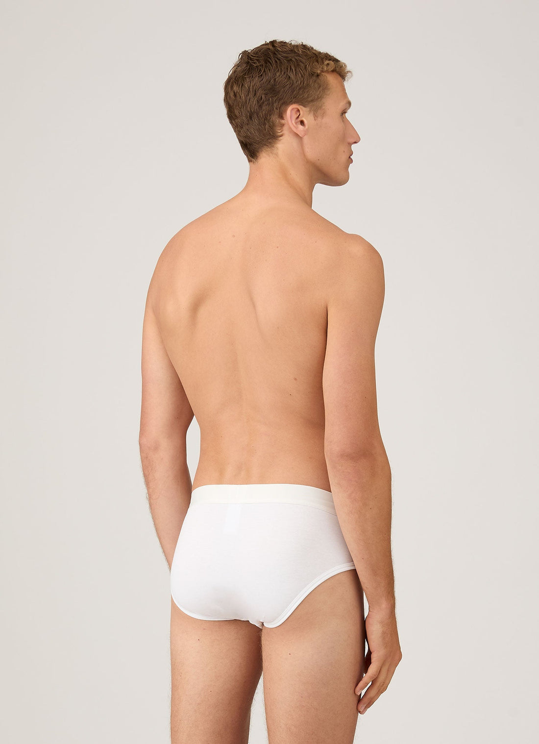 Men's Sea Island Cotton Briefs in White