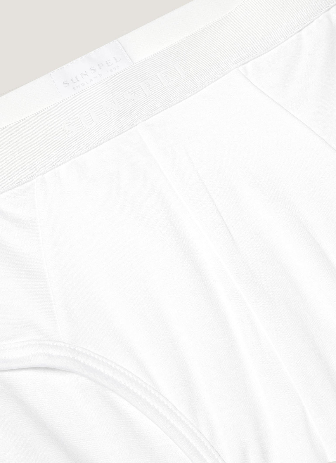 Men's Sea Island Cotton Briefs in White