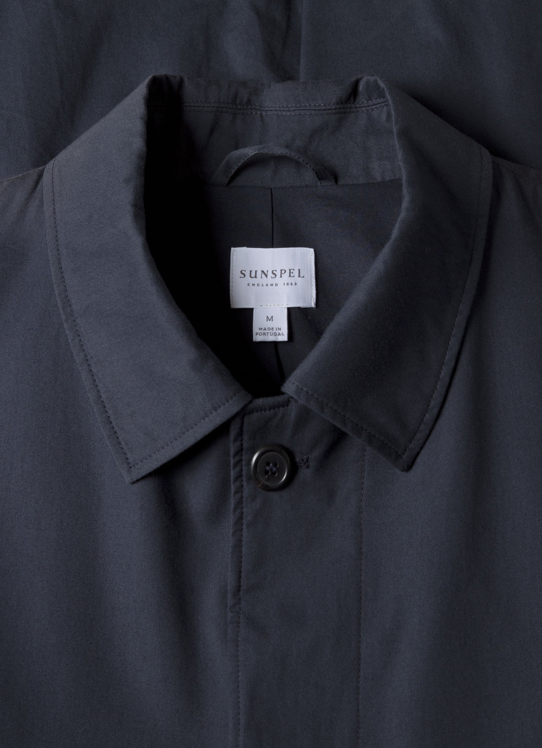 Men's Showerproof Cotton Mac in Navy