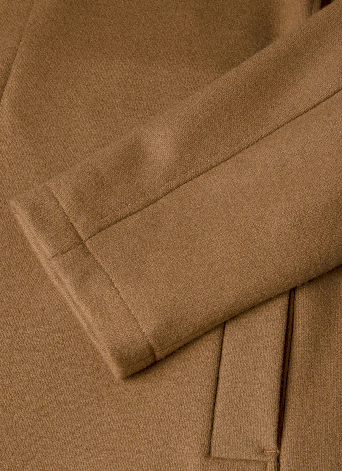 Men's Boiled Wool Coat in Mole