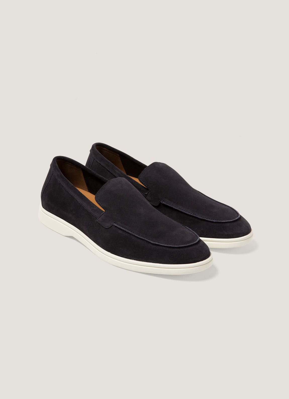 Men's Suede Loafer in Navy