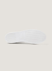 Men's Leather Tennis Shoe in White