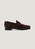 Men's Suede Loafer in Brown