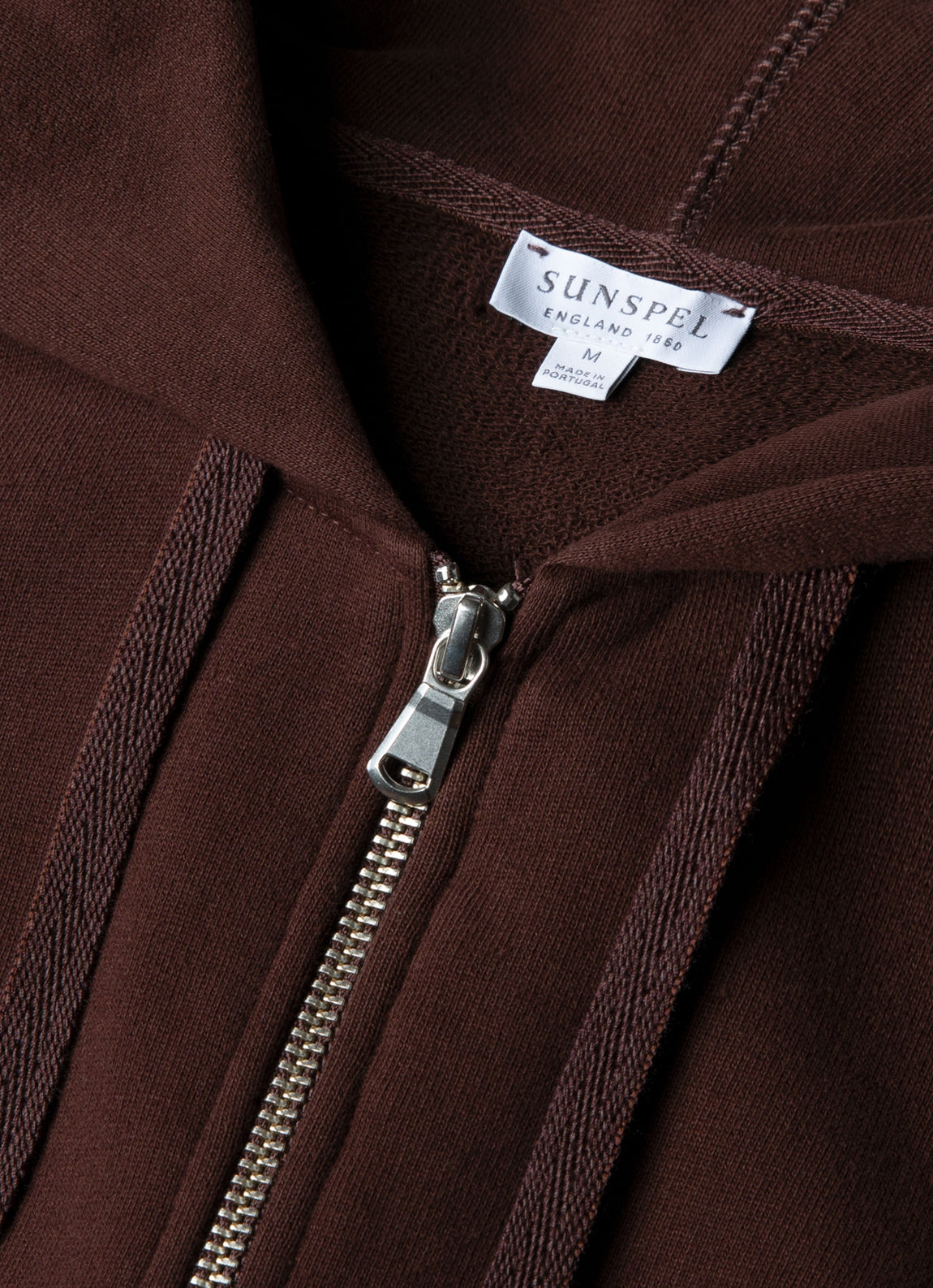 Men's Loopback Zip Hoodie in Truffle