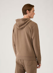 Men's Loopback Zip Hoodie in Dark Cedar
