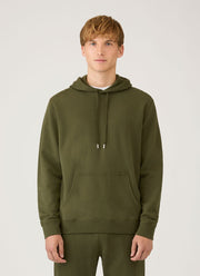 Men's Loopback Hoodie in Deep Olive