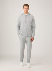 Men's Loopback Hoodie in Grey Melange