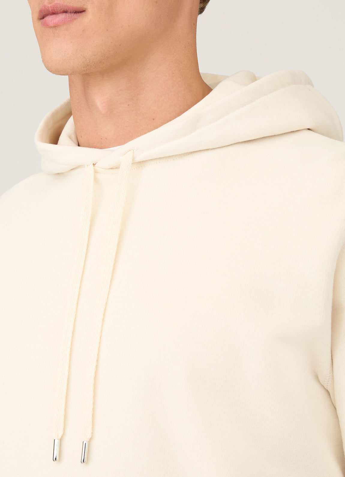 Men's Undyed Loopback Hoodie in Undyed
