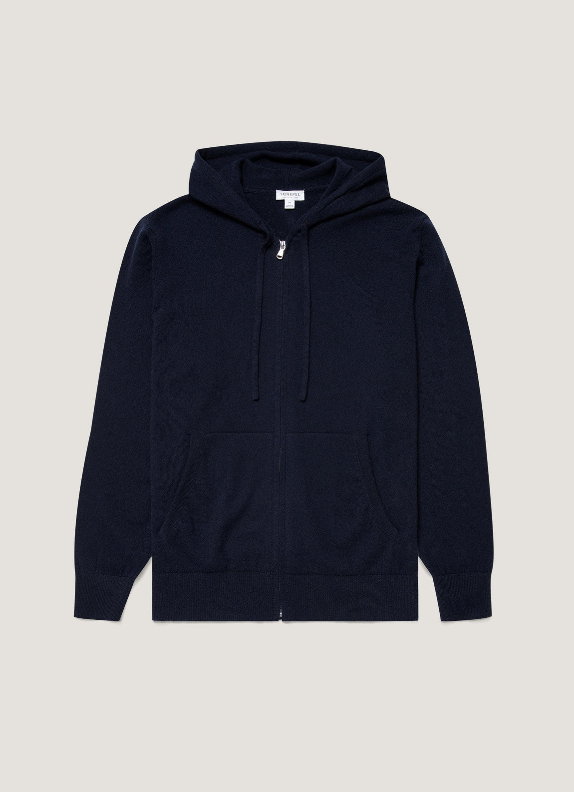 Men's Cashmere Hoodie in Navy