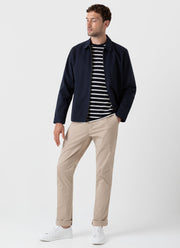 Men's Cotton Harrington Jacket in Navy