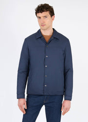 Men's Padded Coach Jacket in Navy