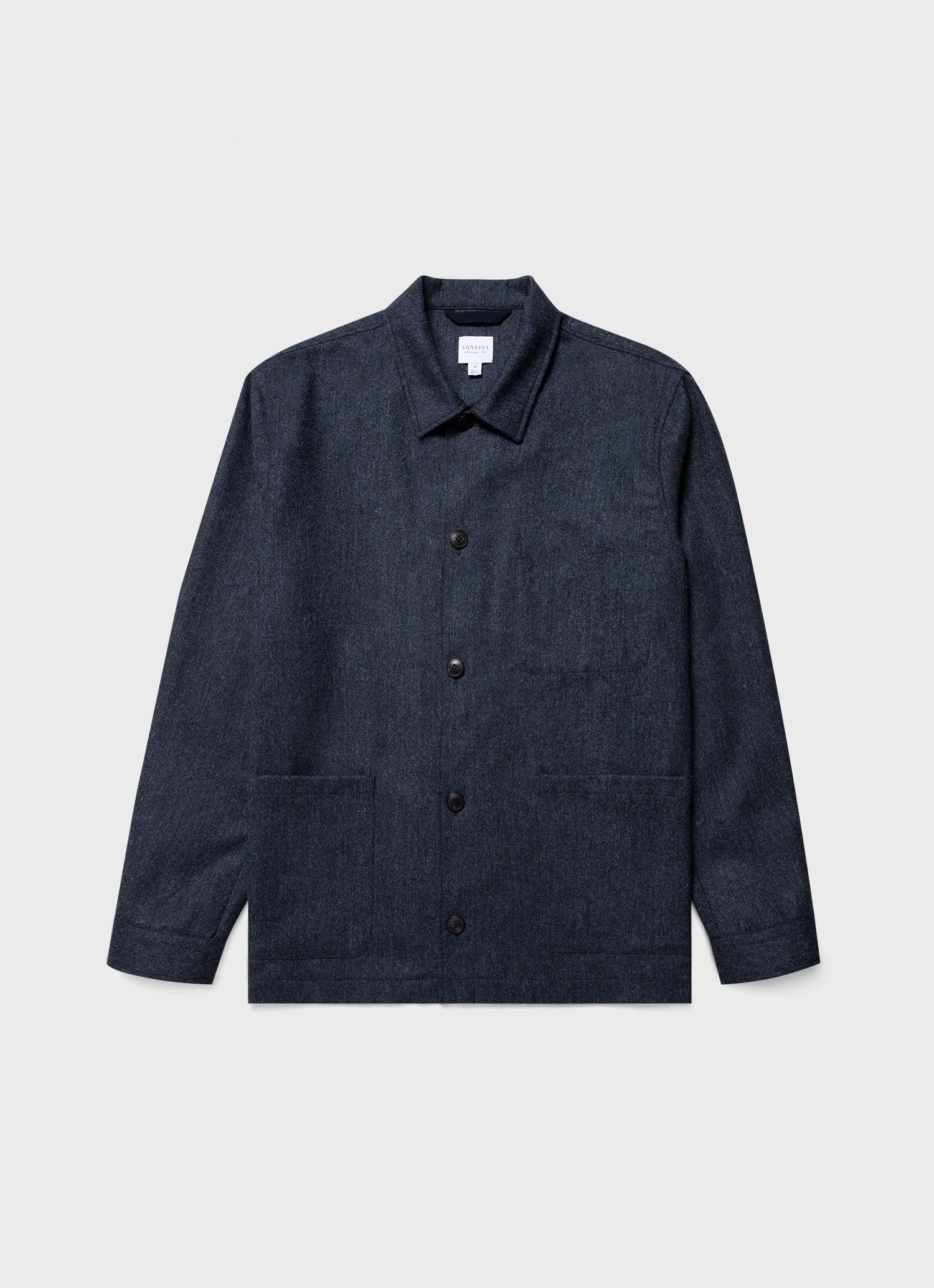 Men's Donegal Twin Pocket Jacket in Space Blue | Sunspel