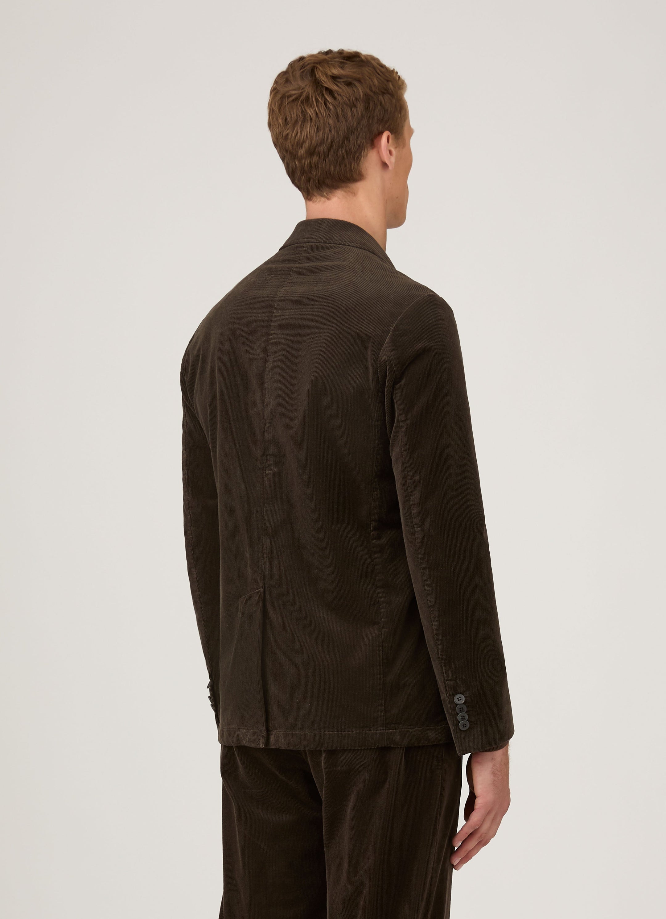 Men's Corduroy Blazer in Coffee