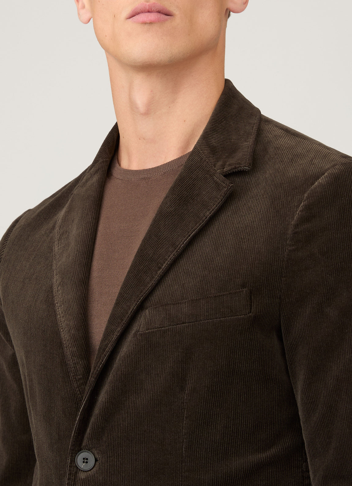 Men's Corduroy Blazer in Coffee