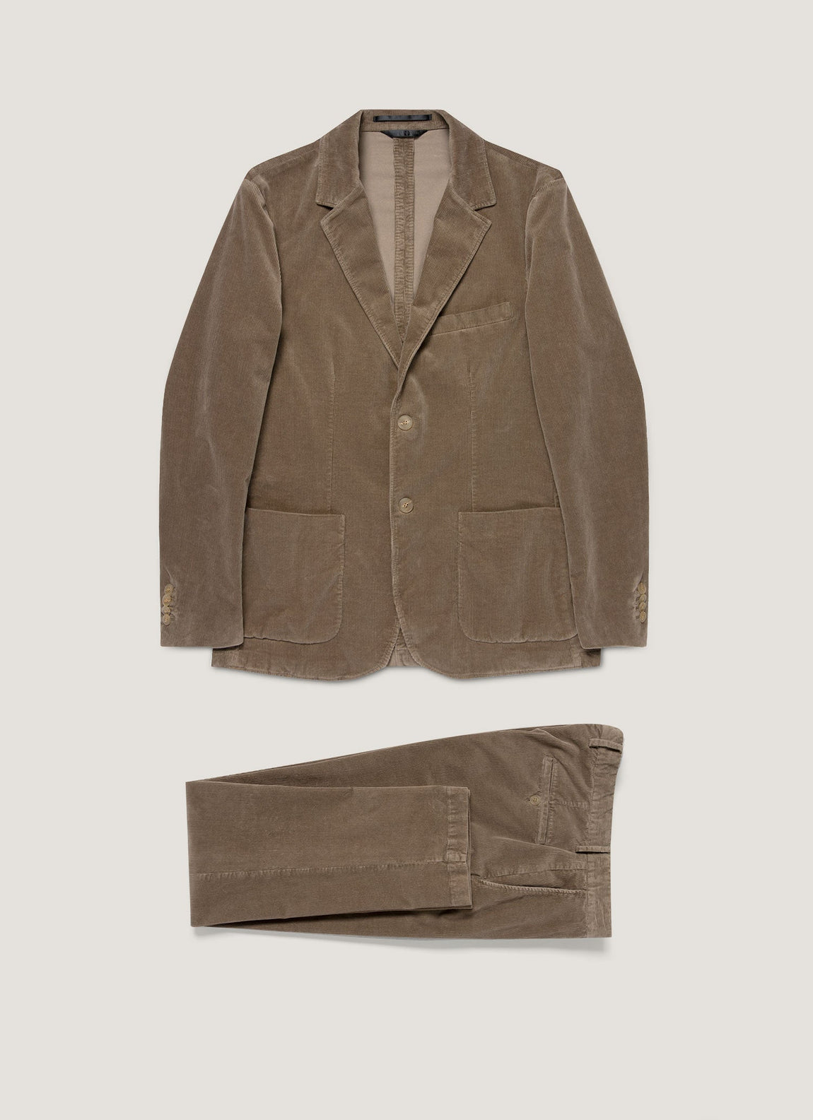 Men's Corduroy Two-Piece Suit in Bark