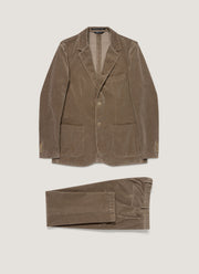 Men's Corduroy Two-Piece Suit in Bark