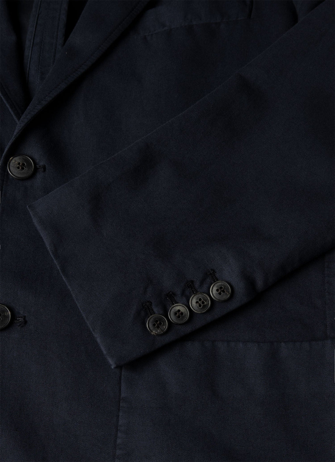 Men's Cotton Linen Two-Piece Suit in Navy