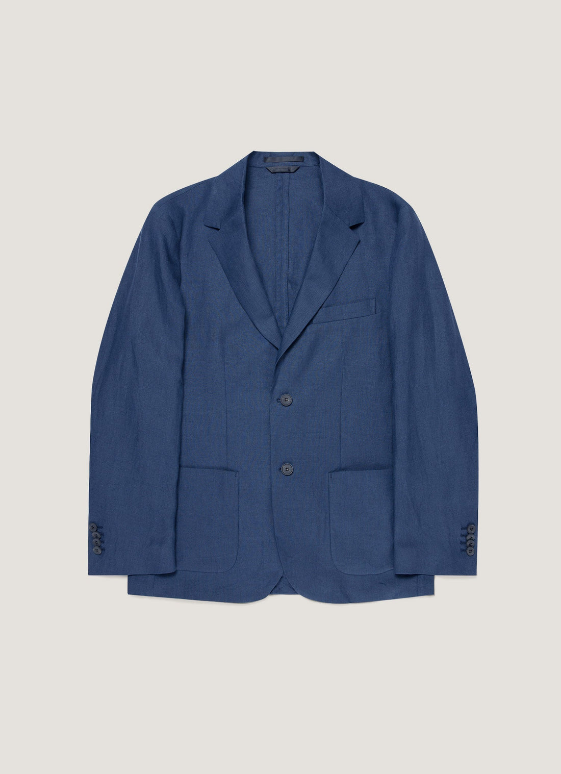 Men's Linen Two-Piece Suit in Light Navy