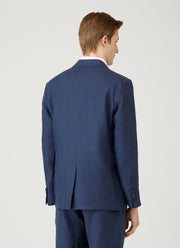 Men's Linen Blazer in Light Navy